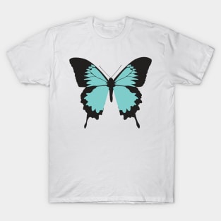 Summer Turquoise Butterfly Digital Art | Melanie Jensen Illustrations T-Shirt